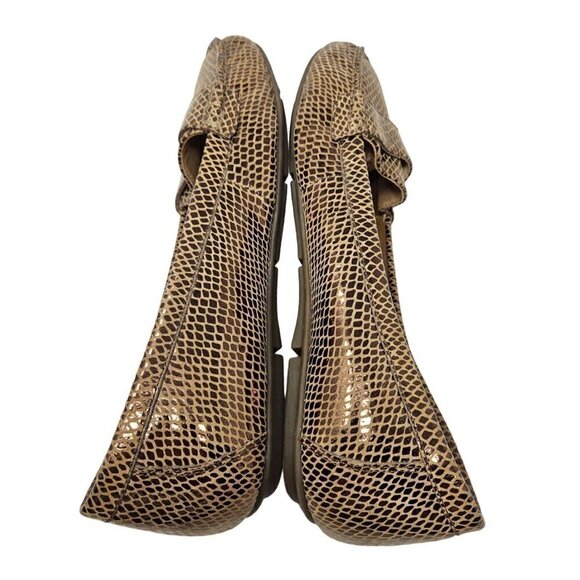 Vionic Larrun Penny Loafers Shoes Gold Women's Size 9.5 Metallic Business Career - Picture 7 of 10